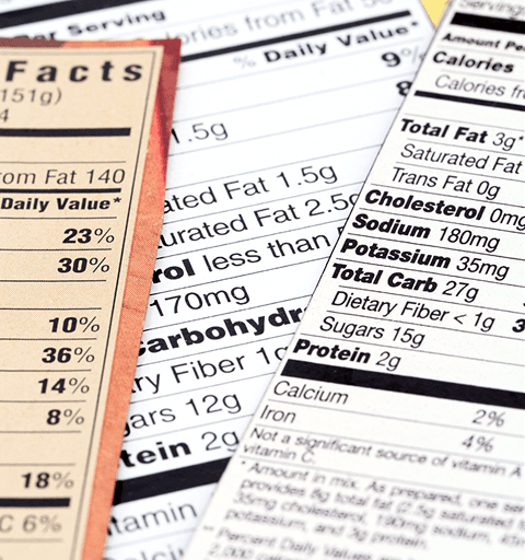 Nutrition Facts Label