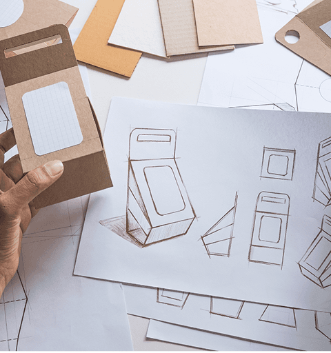 Package design sketches